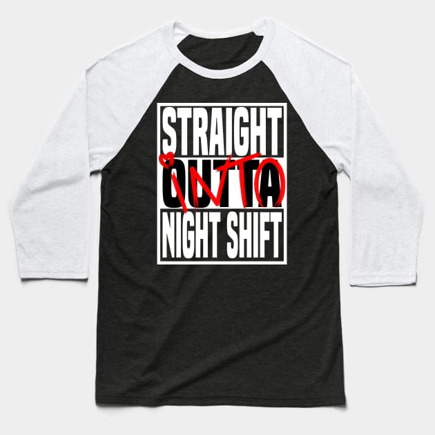 Carer Night Shift Carer For The Elderly Baseball T-Shirt by Monstershirts